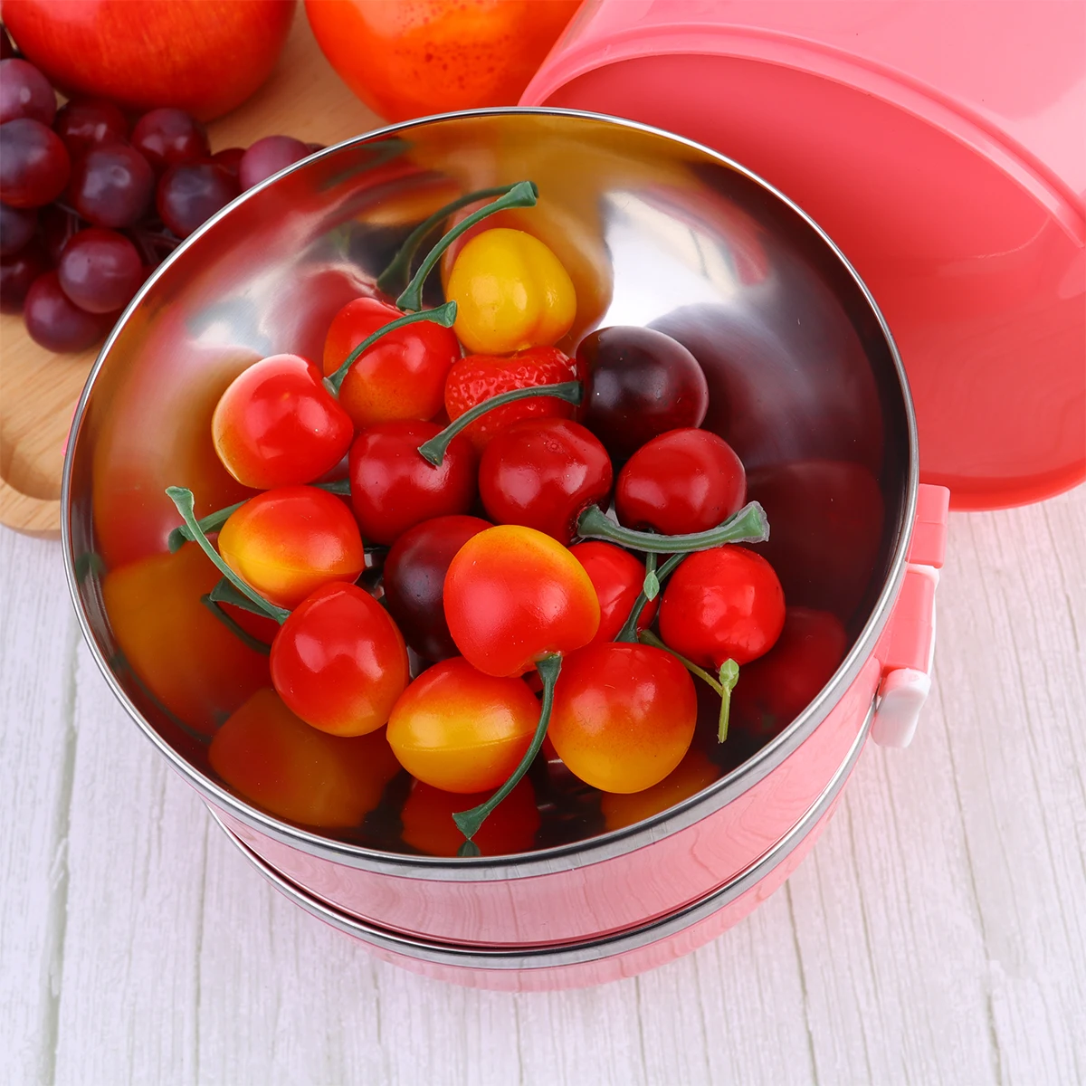 

1PC Stainless Steel Insulated Lunch Box Multi Layer Leak Proof Thermal Food Container Comfortable Handle for School Office