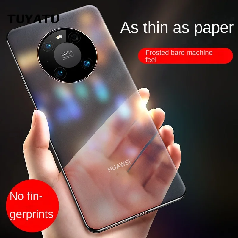 Case For huawei mate 50 40 30 pro Slim Super Thin Ultra Thin Plastic Protective Cover Ultrathin PP 0.4mm matte Frosted