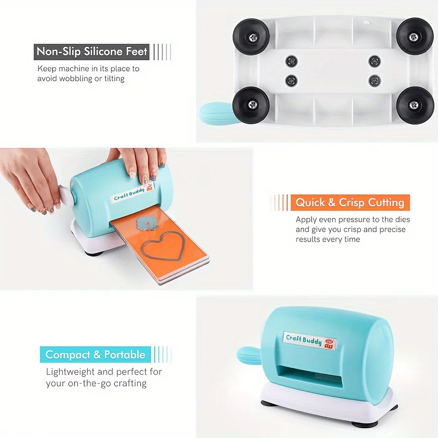 Imagem -06 - Teal Embossing Machine e Die Cutting Machine com Placas de Apoio Foldable Extension Platform Cutting Machine