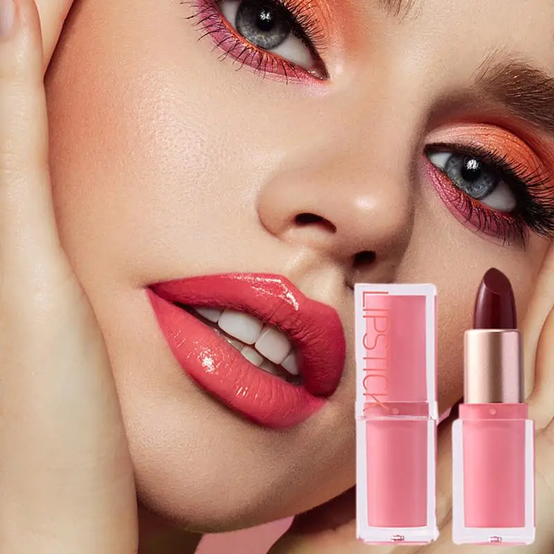 Lápiz labial hidratante para mujer, maquillaje impermeable que cambia de Color, lápiz labial de alto pigmento con extractos naturales, cambio de temperatura