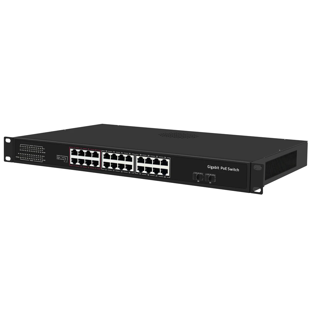 26 Ports 10/100/1000M Gigabit PoE Switch