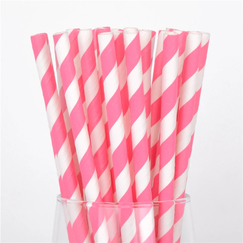 10000pcs 233designs 400pack Eco-friendly Straws Paper Straw Wedding Banquet Straw Color Party Drinking Biodegradable