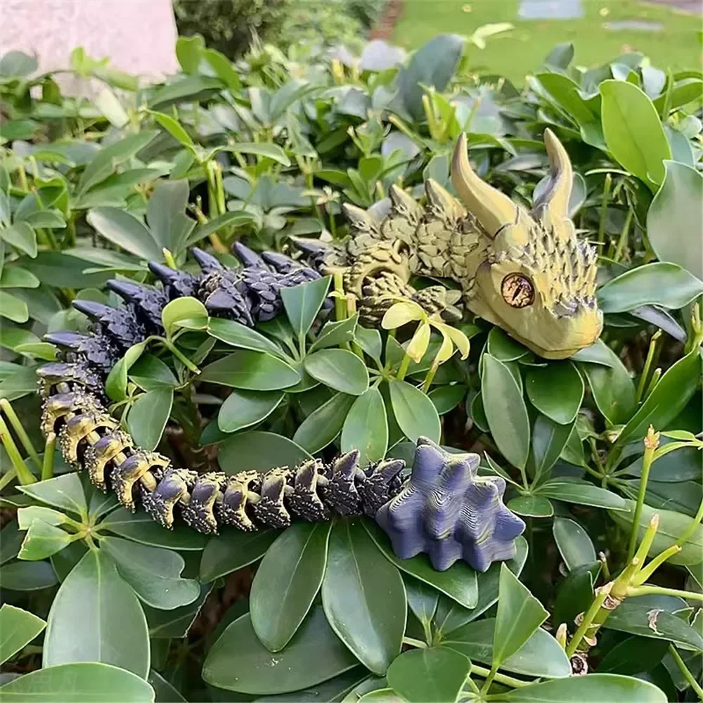 Multi-joint Movable Fish Tank Gaming Table Home Decoration Desk Ornament Toy 30cm 3D Print Akatsuki Magic Dragon Model 2025 New