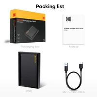 KODAK P190 Portable External Hard Drive HDD 500GB 1TB USB 3.0 Mechanical Mobile Disk for PC Laptop Gaming Storage 6
