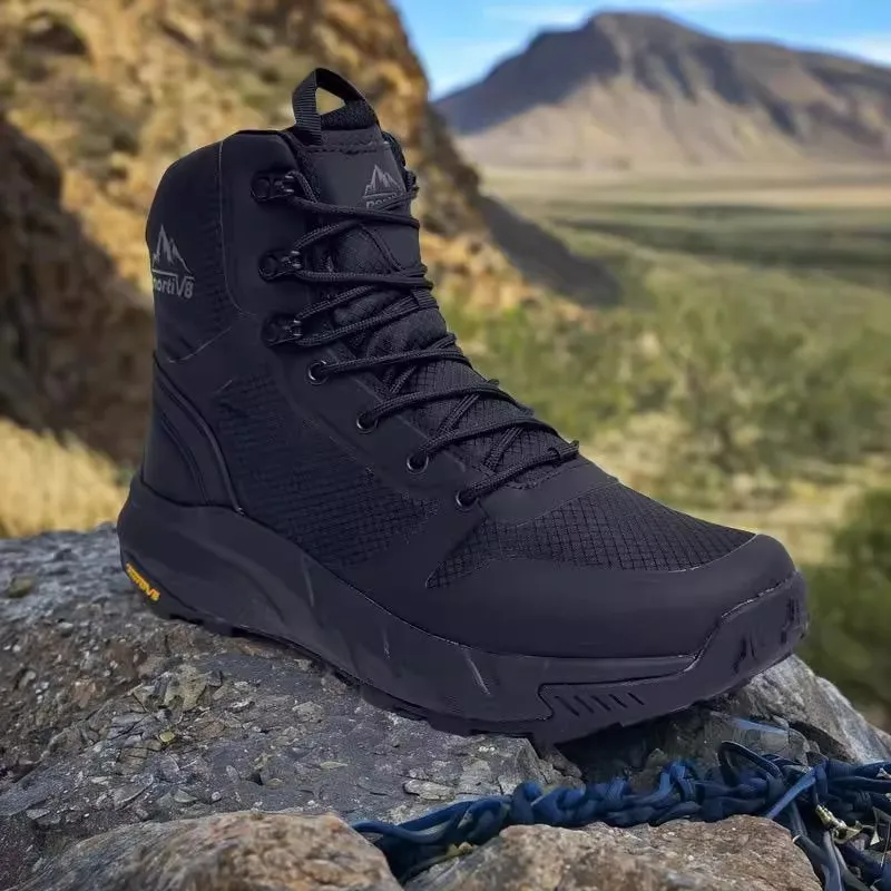 

Классические брендовые мужские походные туфли на молнии, профессиональные противоскользящие туфли для пустыни, дизайнерская носимая походная спортивная обувь средней высоты