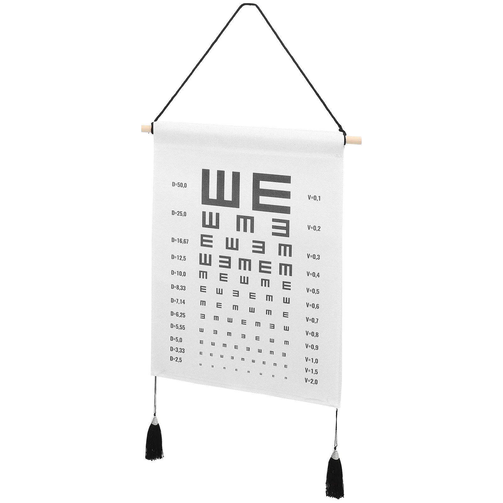 Eye Chart Hanging Picture Standard Visual Testing Tapestry Drs Use Polyester Cotton Child