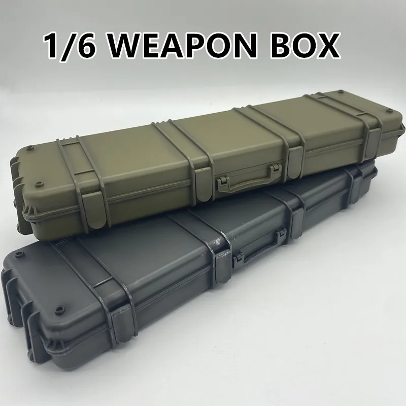 1/6 Gun Box Tool Case Weapon Storage Plastic Model 25cm Display Accessories WITHOUT GUN Soldier Military Collection In Stock