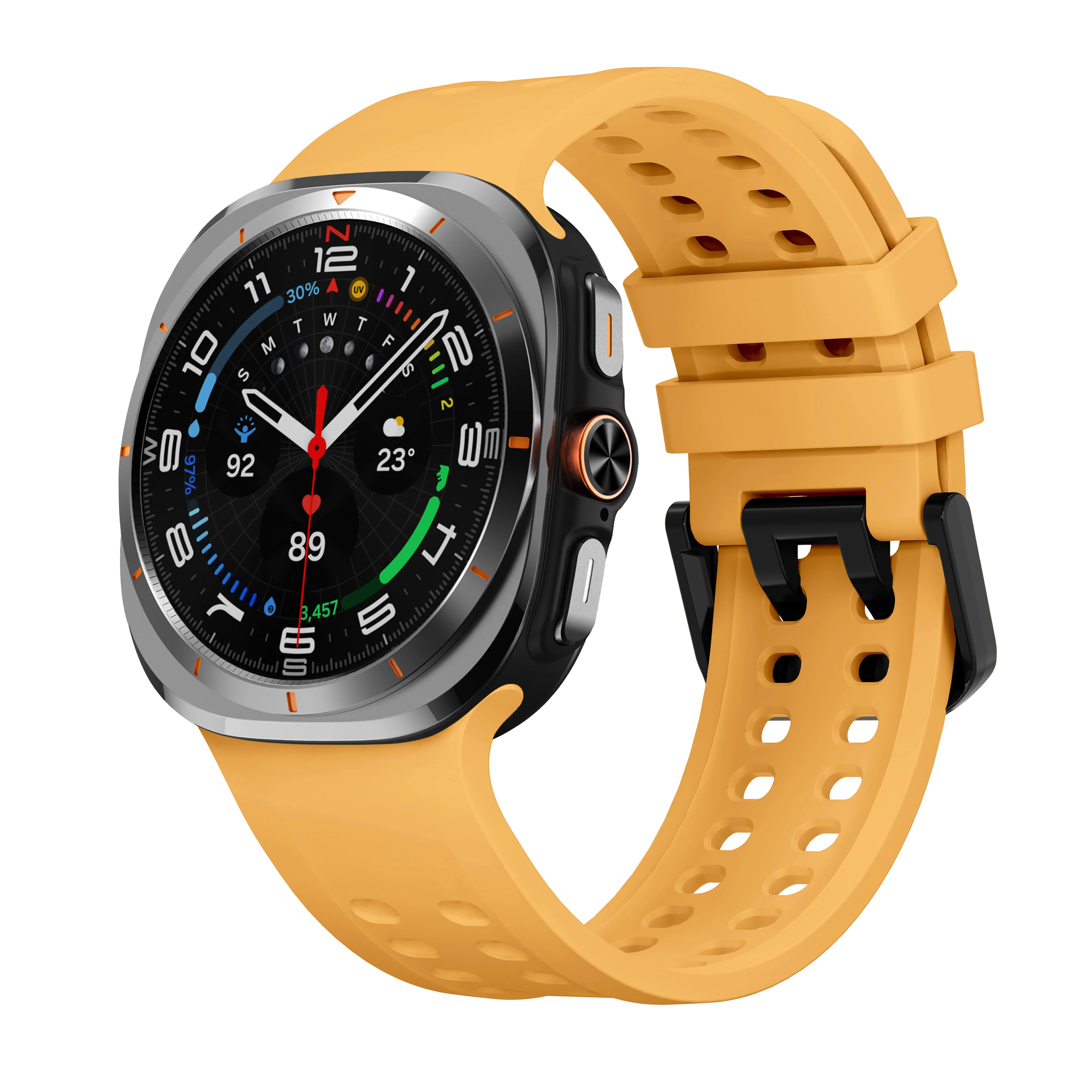  ﻿ Original Silikonarmband für Samsung Galaxy Watch Ultra 2 Armband 47mm Sport Ersatzarmband correa Galaxy Watch 2026 Ultra – Detail 14