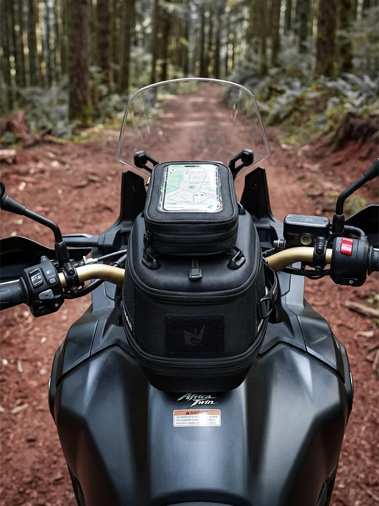 AliExpress Rhinowalk Motorcycle Phone Bag Multi-Functional Expandable 1L Motor Riding Molle Tool Package Supports 7 Inch Phone Storage