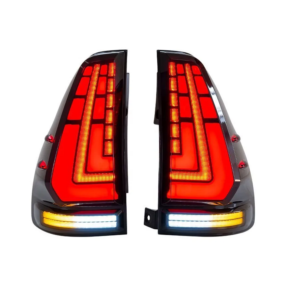 

2 шт. автомобильный светодиодный задний фонарь для Toyota LAND CRUISER PRADO FJ120 2002-2009 8156060621 8156060620 Модификация задних фонарей