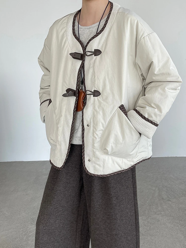 FANAN Minimalisme Katoenen jassen voor dames Ronde hals Enkele rij knopen Lange mouw Dikke warme parka Modejassen 20025 Winter Nieuw