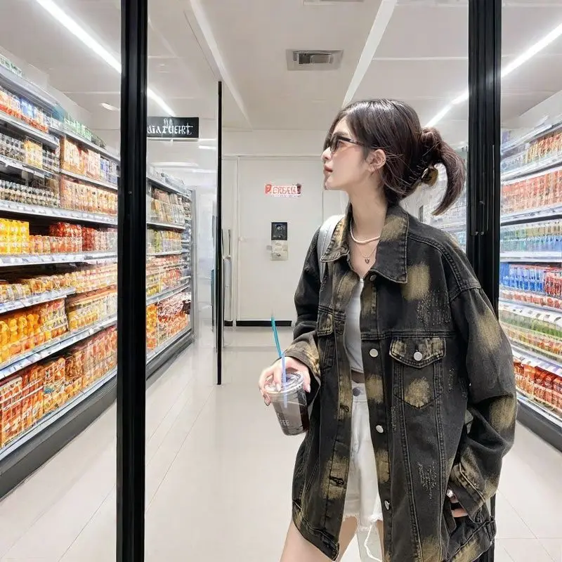 

Women'S Short Padded Jackets Preppy Texture Arts Double-Deck Young Ins Business Heavy Craftsmanship Deerskin Maillard Spliced