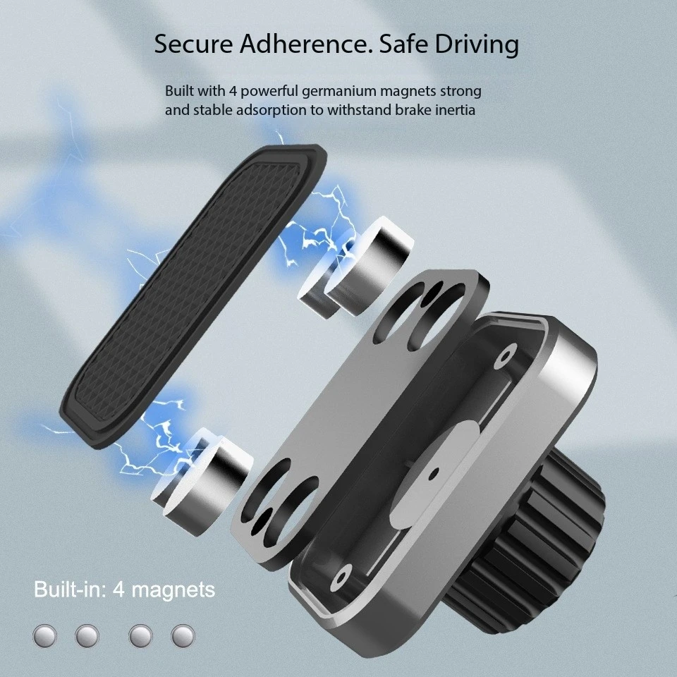 Uniwersalny magnetyczny uchwyt samochodowy na telefon z elastycznym ramieniem typu gęsia szyja, mocny magnetyczny stojak na telefon do iPhone 11 XR Pro Samsung
