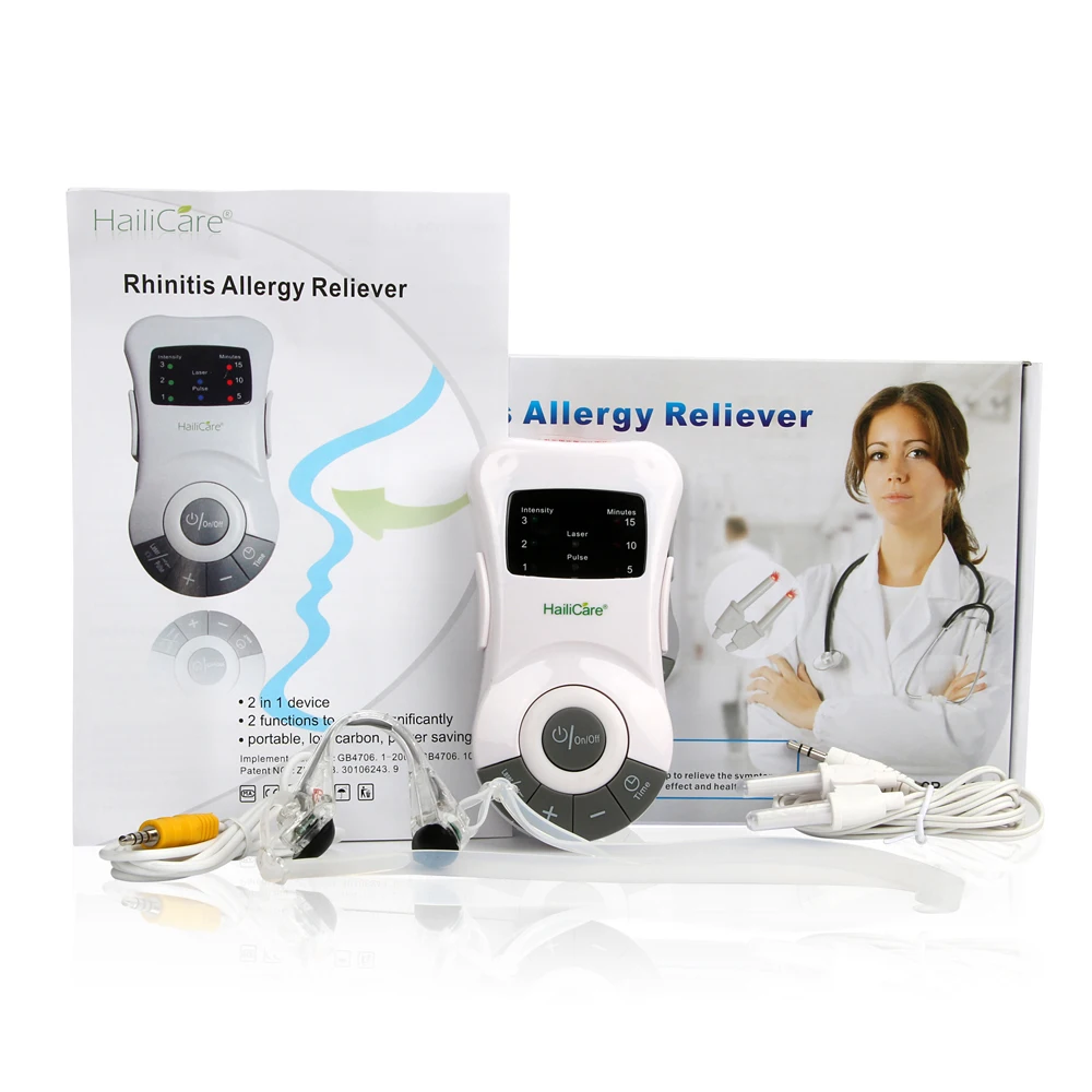 Laser Nose Rhinitis Sinusitis Allergy Reliever Hay Fever Treatment Electric Therapy Massage Unit Machine Health Monitor