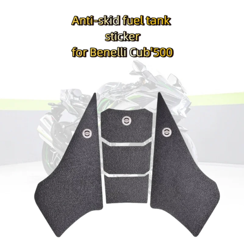 

for Benelli Cub 500 2017-motorcycle fuel tank paper fishbone sticker anti-slip protection fuel tank side paster