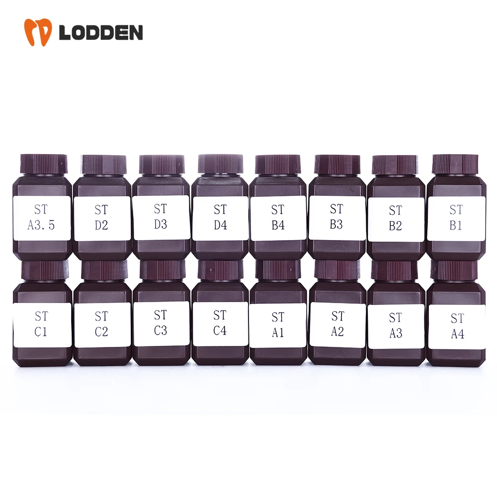 سائل تلوين الزركونيا من LODDEN 50 مللي ST-W/HT-W VITA 16 لونًا سائل عتبة الأسنان لمختبر الأسنان CAD/CAM تلطيخ السيراميك
