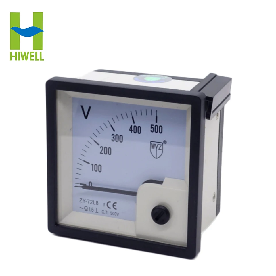 High Quality Analog Voltmeter Ammeter Panel Meter 500V 72x72mm Voltage Voltmeter Panel