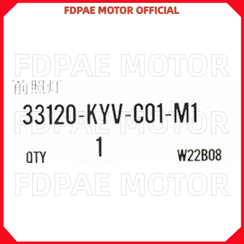 مجموعة المصابيح الأمامية/المصابيح الأمامية لـ Wuyang Honda Wh125-17b-17c Wh100-2/2a