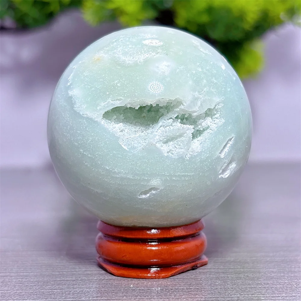 Caribbean Sphere Natural Crystal Home Decoration Room Decor Luck Quartz Stone Garden Healing Energy Love Gifts Craft Beautiful