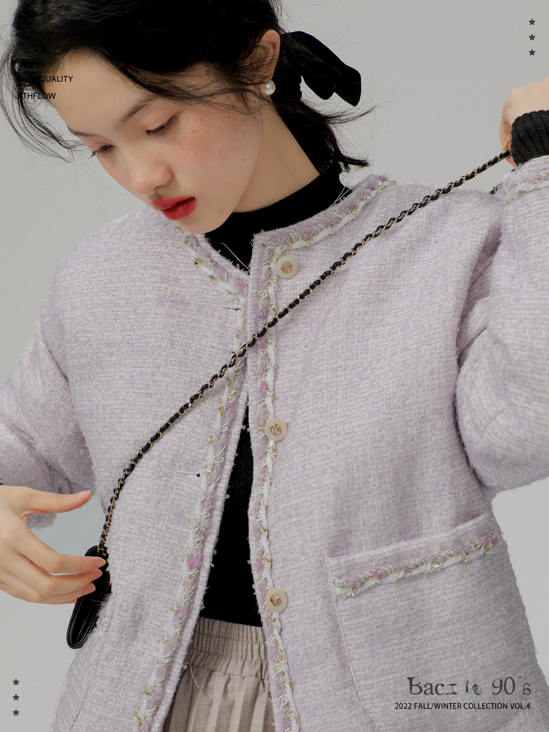 

Женская пуховая куртка Botanique Purple Du Down Puffer Jaet, свободный прямой крой, круглый вырез, для повседневной носки, 90% пух, стандартная длина