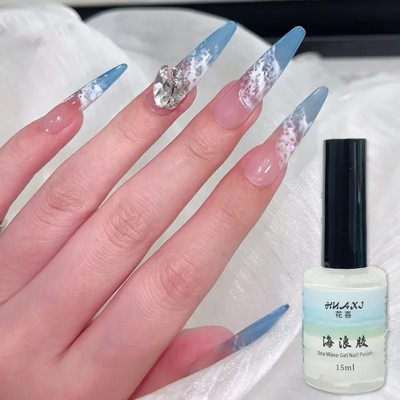 Sea Wave Blooming Liquid Gel Nagellak Bubble Ocean Gel DIY Nail Art Blossom Gel Semi-permanente losweken marmeren vernis