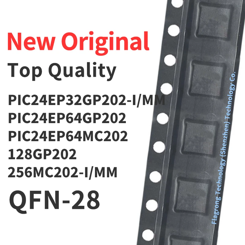 1 Piece PIC24EP32GP202 PIC24EP64GP202 PIC24EP64MC202 PIC24EP128GP202 PIC24EP256MC202 -I/MM QFN-28 Chip IC New Original