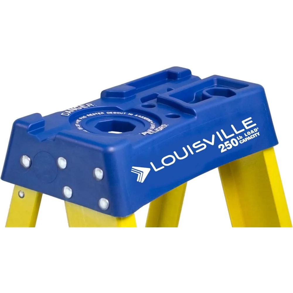 Louisville tangga FS2008 8-Foot Step, 8 kaki, Escalera kuning Telescopica Aluminio Escada Telescopica