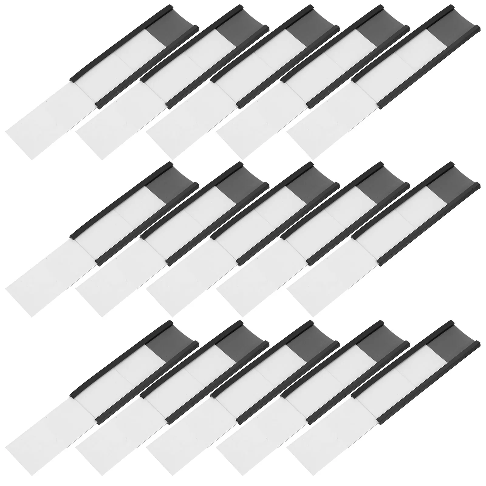

30pcs C-Shaped Card Holder for Warehouse Shelving Labels Magnetic Sign Data Channel Office Toolbox Organization