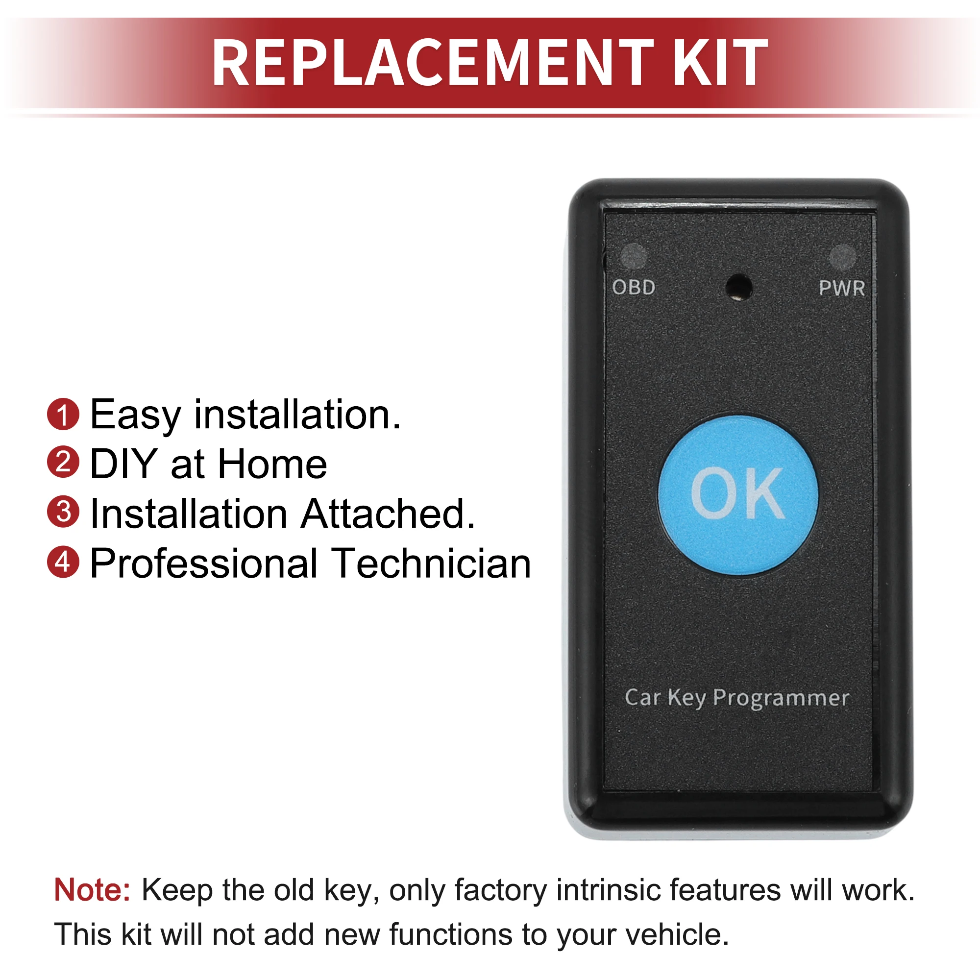 X Autohaux GQ453T Keyless Entry Remote Key Fob DIY Tool for Ram 1500 3500 13-17