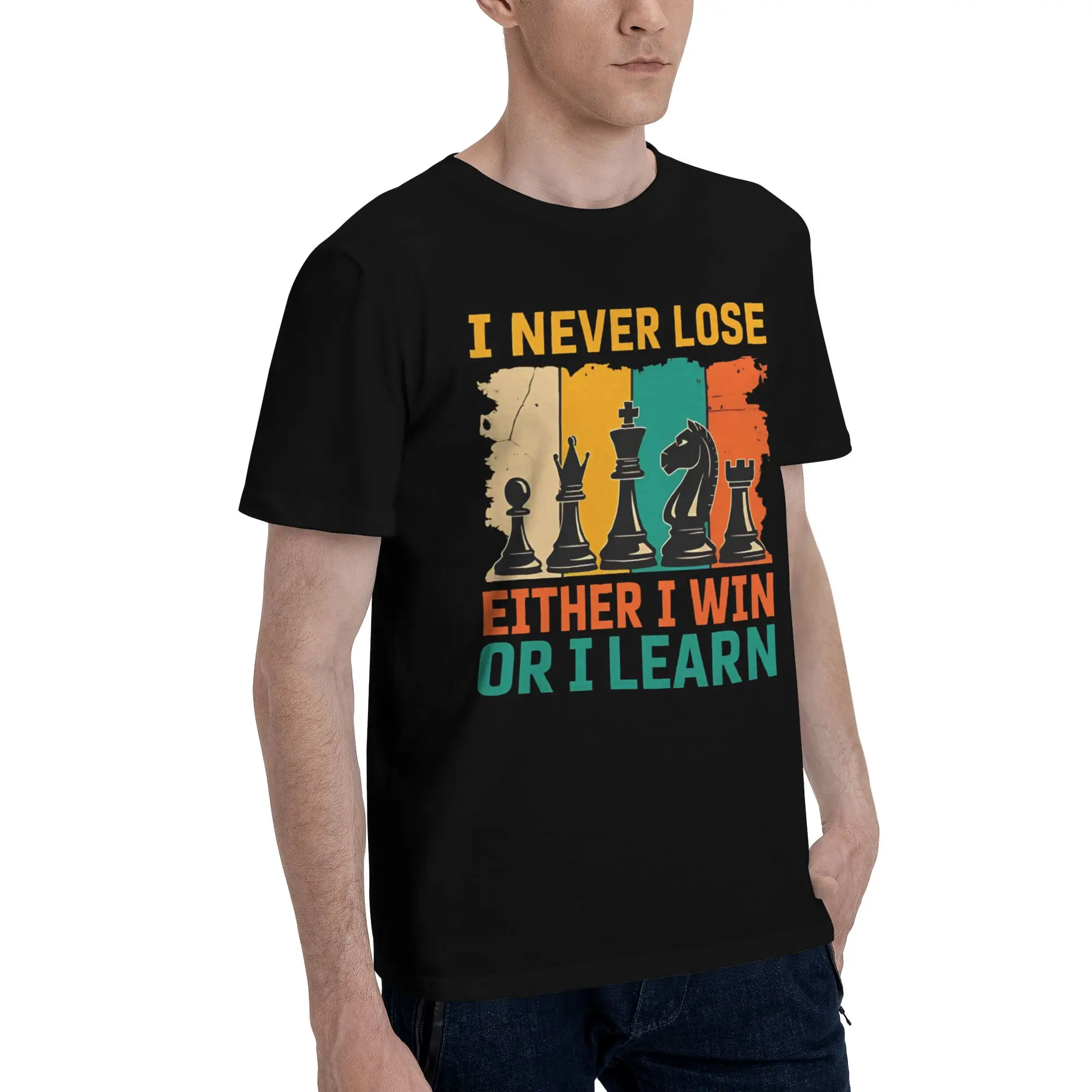 I Never Lose Either I Win Or I Learn Graphic Printed T Shirt Men Women NUNCA PIERDO 100% Cotton  Tee Shirt Clothing
