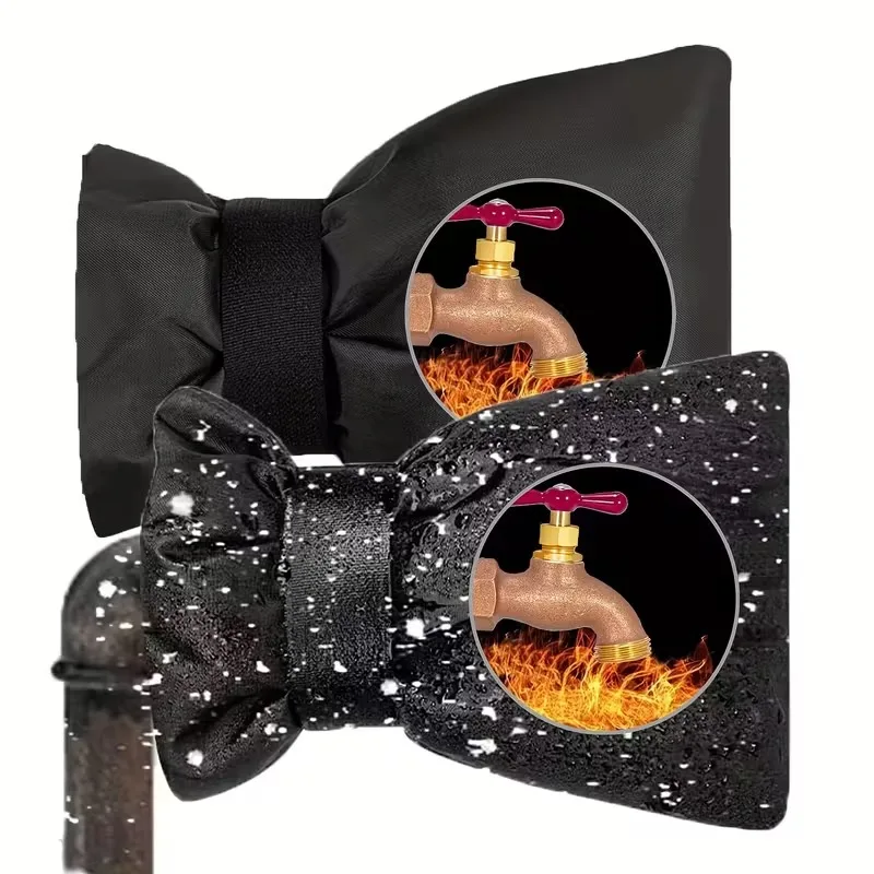 

Outdoor Faucet Cover Waterproof Winter Tap Sock Protective Bag Anti Freeze Spigot Protector for Garden Pipe Frost Protection