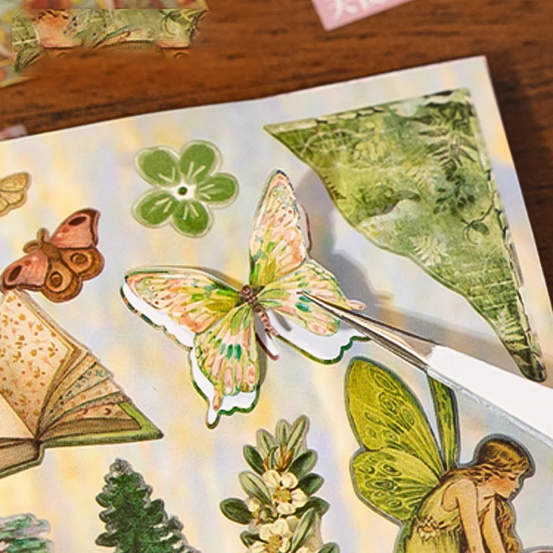 

Mr.Paper, Cute Animal Sticker Book 30 sheets/pack Cartoon Cat Scrapbook PET Stickers Home Handbooks Stationery Decoration Gifts