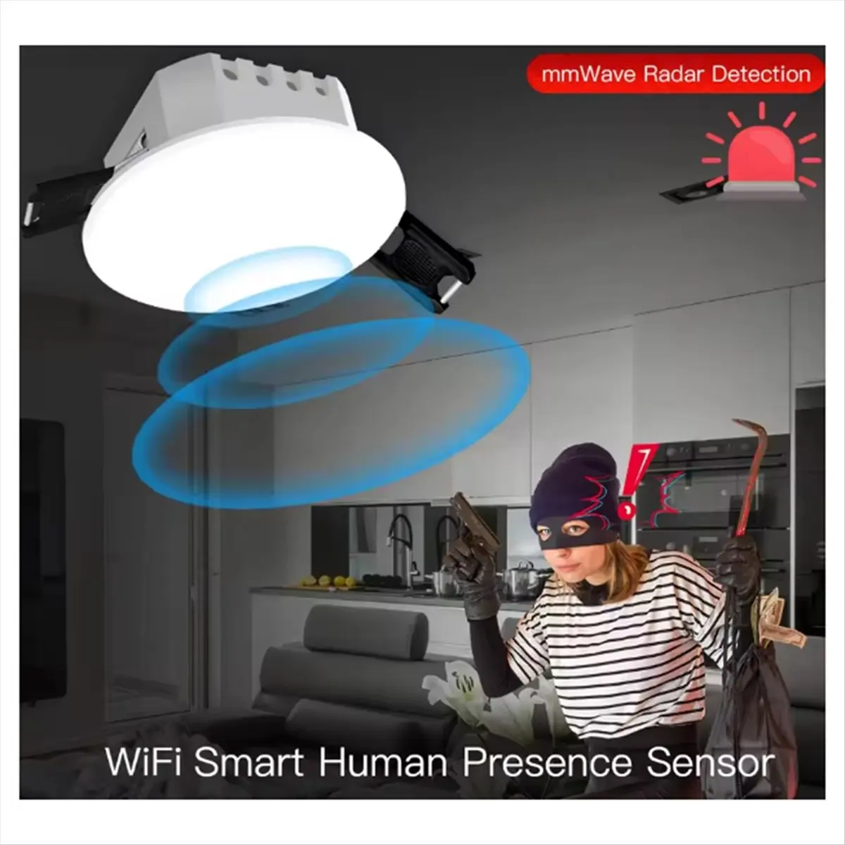 【~ New A88T】Tuya ZigBee Human Presence Detector Radar Detection Sensor Photometric 2 in 1 Function Smart Life Ceiling PIR Hub
