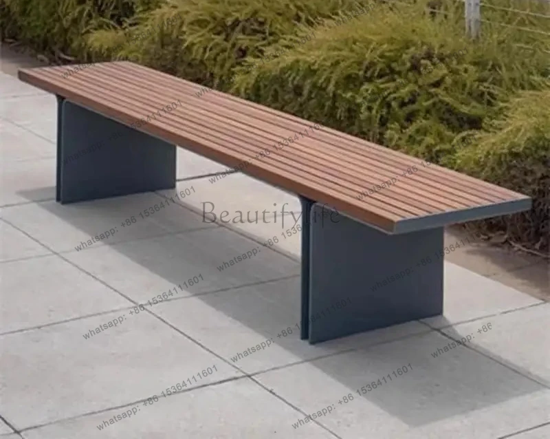 LXPark Chair Outdoor Premium Teak Surface Park Recreation BenchSSS