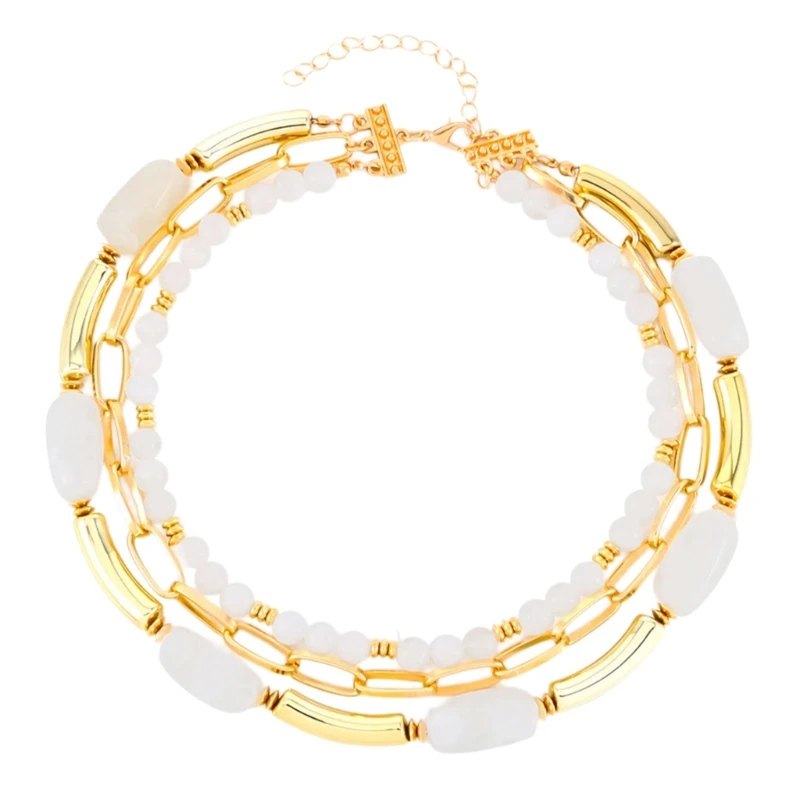  Stylish Layer Bead Chokers Necklace Versatile Jewelry For Work Event Gatherings