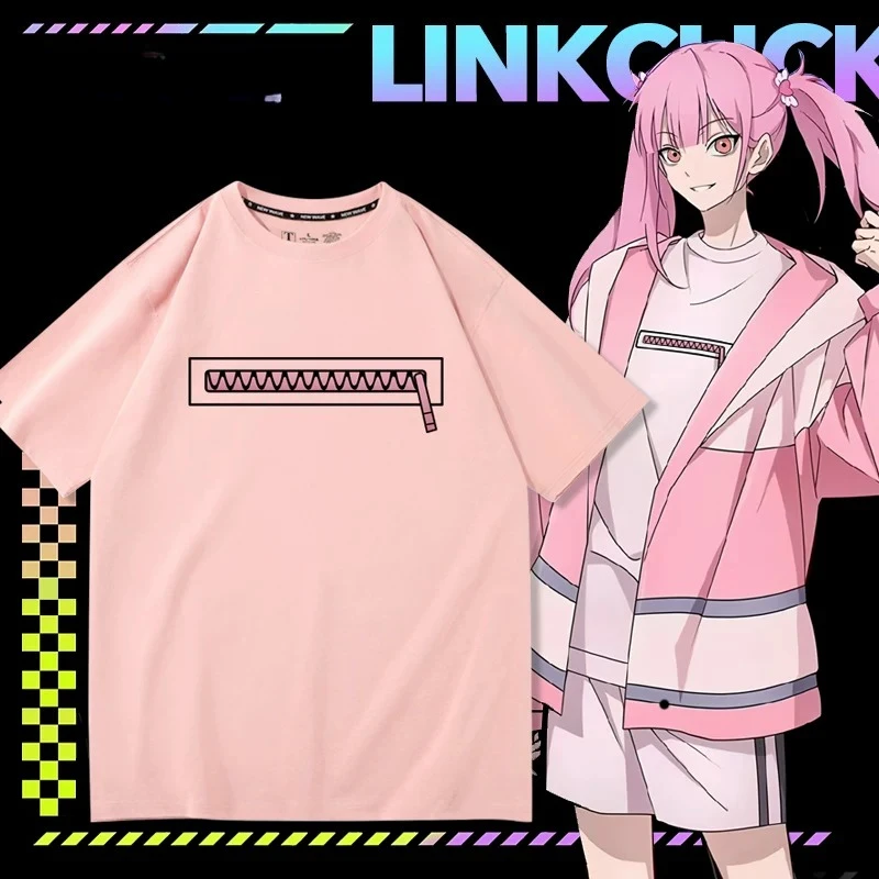 Anime Link Click Li Tianxi Cosplay Short Sleeve T Shirt Women Men Harajuku Aesthetic Graphics Tshirt Cotton Tees Streetwear