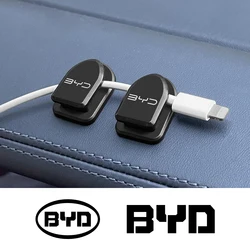 4Pcs Car Hook Clips Auto Interior Accessories For BYD Atto 3 Act 3 Tang F3 E6 Yuan plus Song plus ev f0 f3 Qin Han Dolphin S6