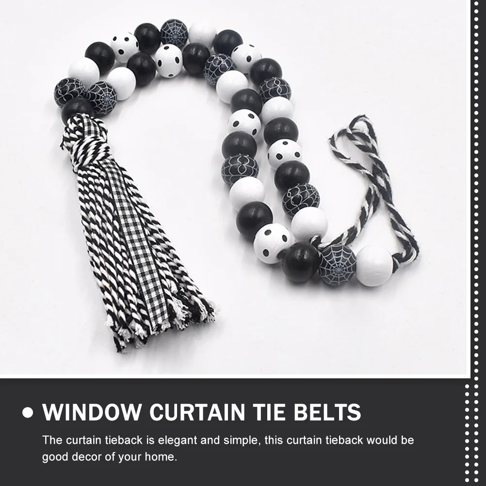 

Curtain Tie Halloween Tieback Curtains Window Tiebacks Ties Tassels Drapery Lace up