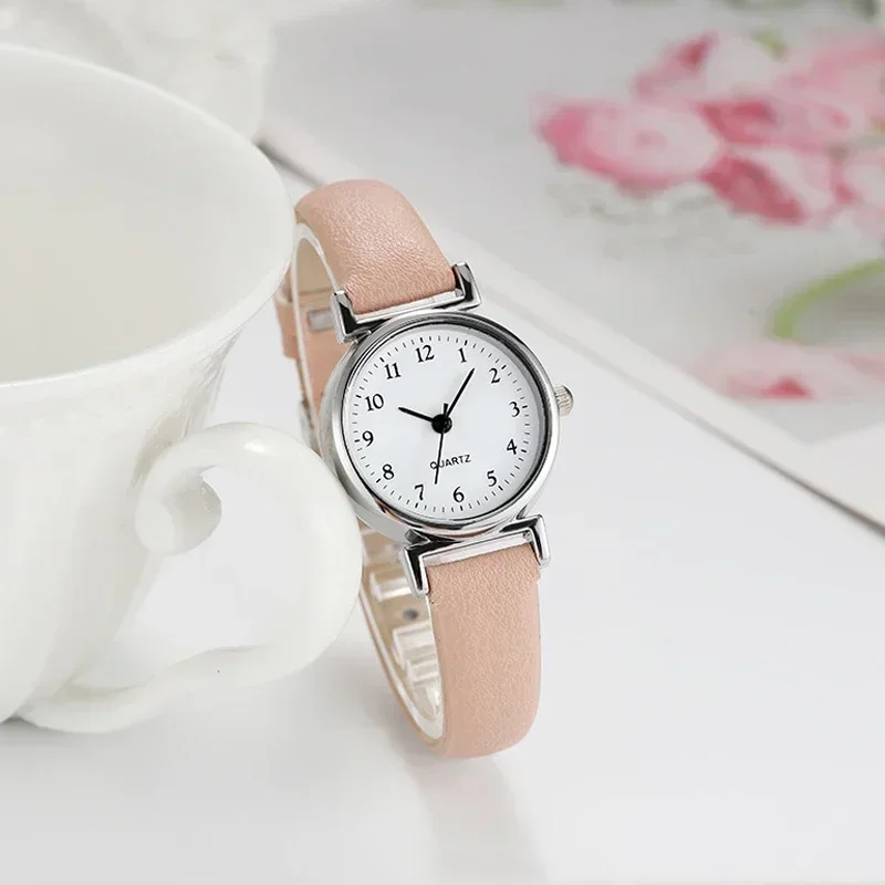 Hight Quality Brand Quartz Watch Ladies Fashion Small Dial Casual Watch Leather Strap Wristwatch for Women Relojes Para Mujer