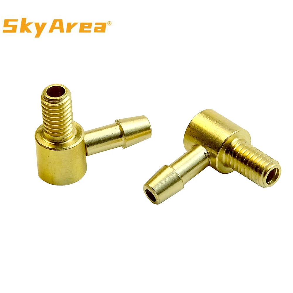 1/2/5PCS M5 Copper Water Nozzle 90 Degree L Type 5mm Oil Fuel Tank Inlet Nozzles for DIY RC Gasoline Jet Boats Connecting Parts