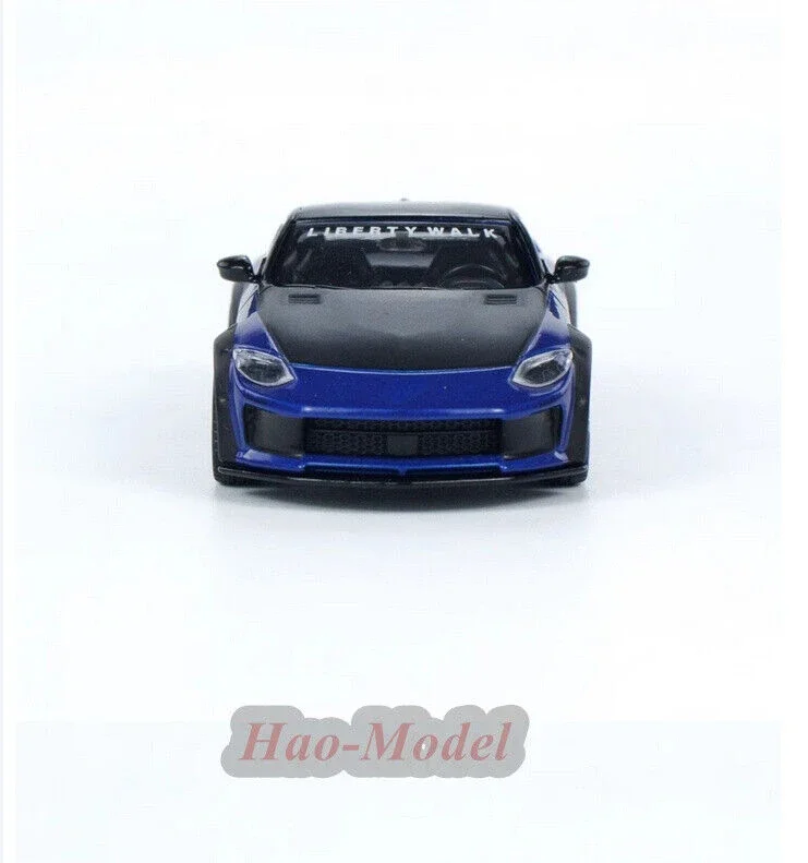 Nissan Z LB NATION WORKS용 MINIGT 1/64 자동차 모델 합금 다이캐스트 금속 시뮬레이션 장난감, 생일 선물 취미 디스플레이 장식품, 파란색