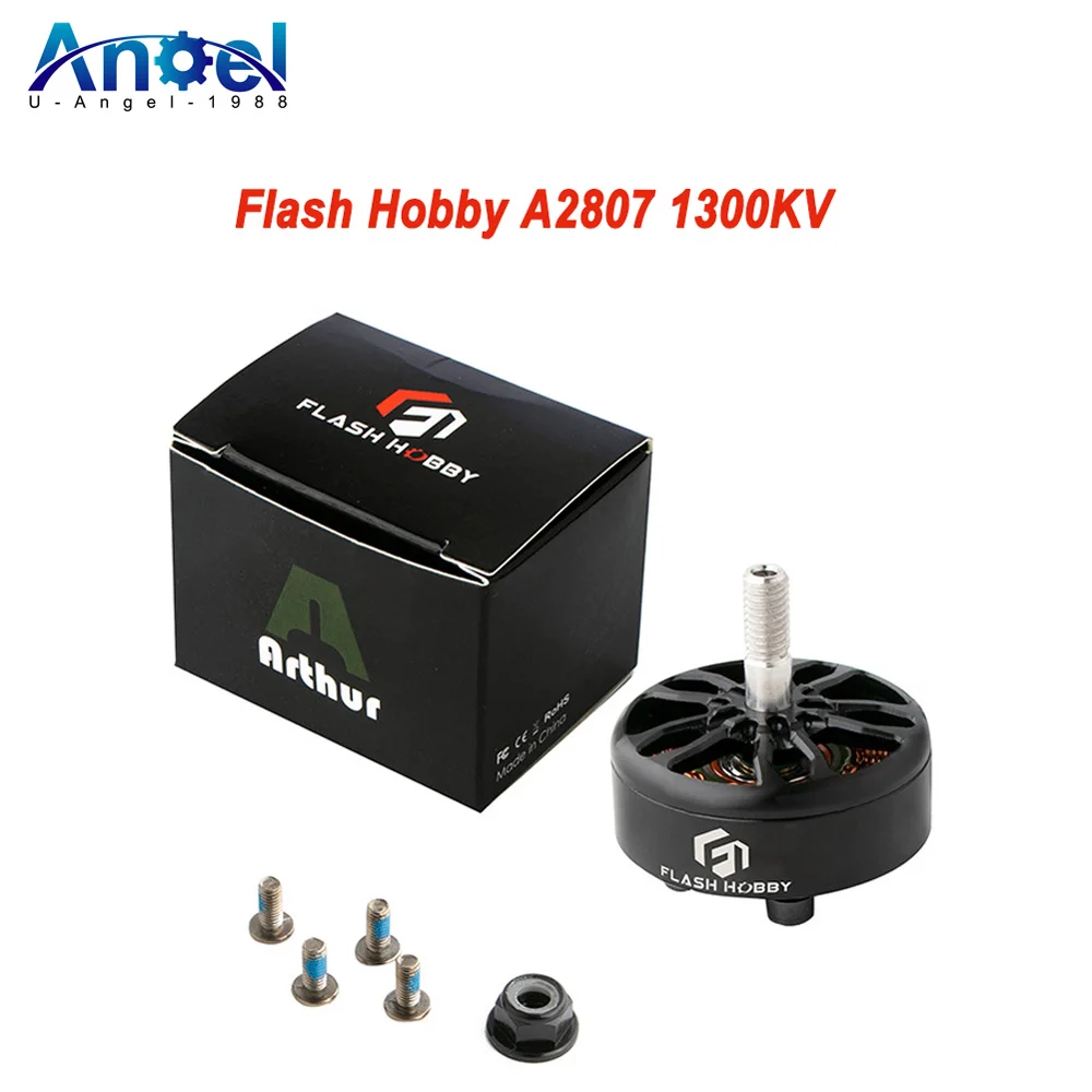 4 Pieces FlashHobby A2807 2807 1300KV 6S Brushless Motor for FPV Freestyle 7inch Long Range Drones Model Parts Accessories