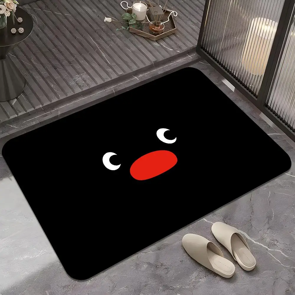 Cartoon Pingu Floor Mat HD Art Wall Room Decor Home Waterproof Home Living Bar Decorative Paintings