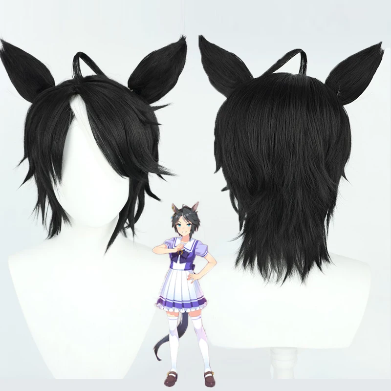 

Uma Musumee Fuji Kiseki Косплей Парик Аниме Pretty Derbyy Косплей Хвост Синтетические волосы Термостойкое волокно WigCap