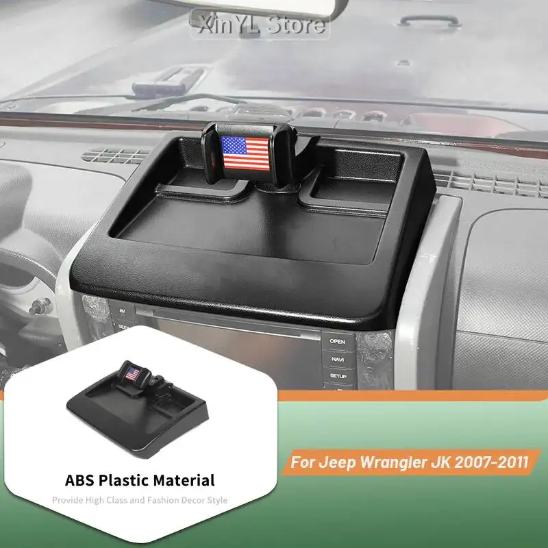 Car Fit for Jeep Wrangler JK 2007-2011 Mobile Phone Holder 360 Degrees Rotation Dashboard Mount Stand Cell Phone Holder Bracket