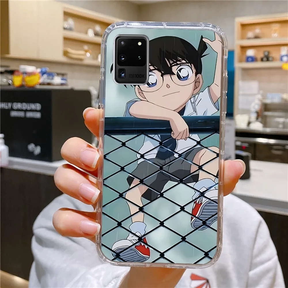 Anime Detective Conan Phone Case For Samsung Galaxy A52 A12 A51 S21 Edge S22ULTRA S23 S20LITE Plus Ultra Transparent Cover