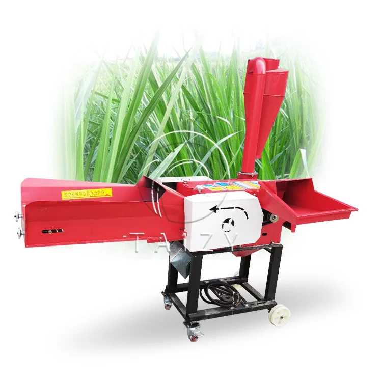 Automatic feed silage straw crushing chaff cutter machine animal feed farm forage grass chopper crusher machine