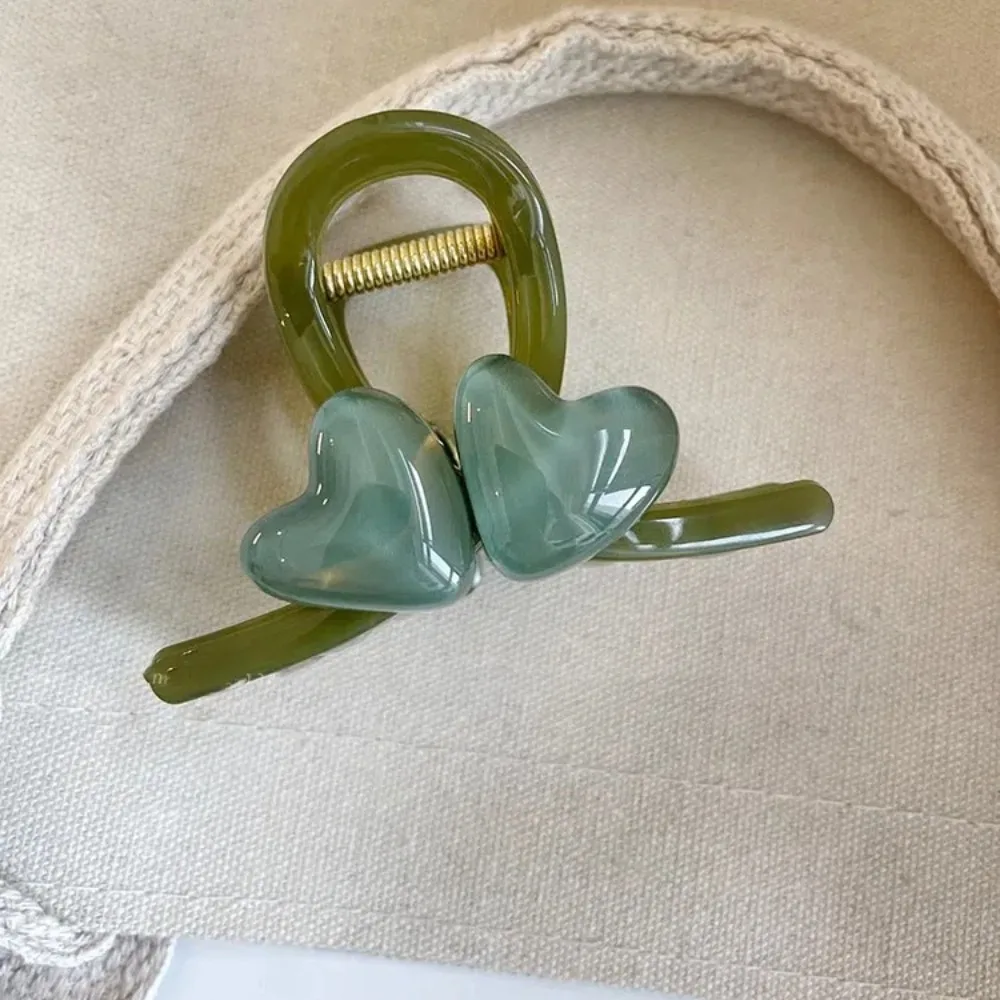 

Аксессуары для волос, прозрачные заколки в форме сердца с акулой, головные уборы, водонепроницаемые заколки для волос с изображением любви, милые заколки для волос, смоляная заколка в виде акулы, ежедневная