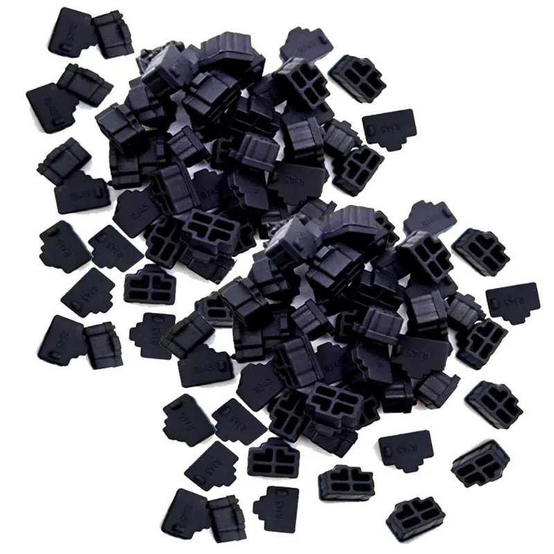 Ethernet Hub Port RJ45 Anti Dust Cover Cap Protector Plug for Female Jack Dust Cap Protection Plug for RJ45 Female Jack