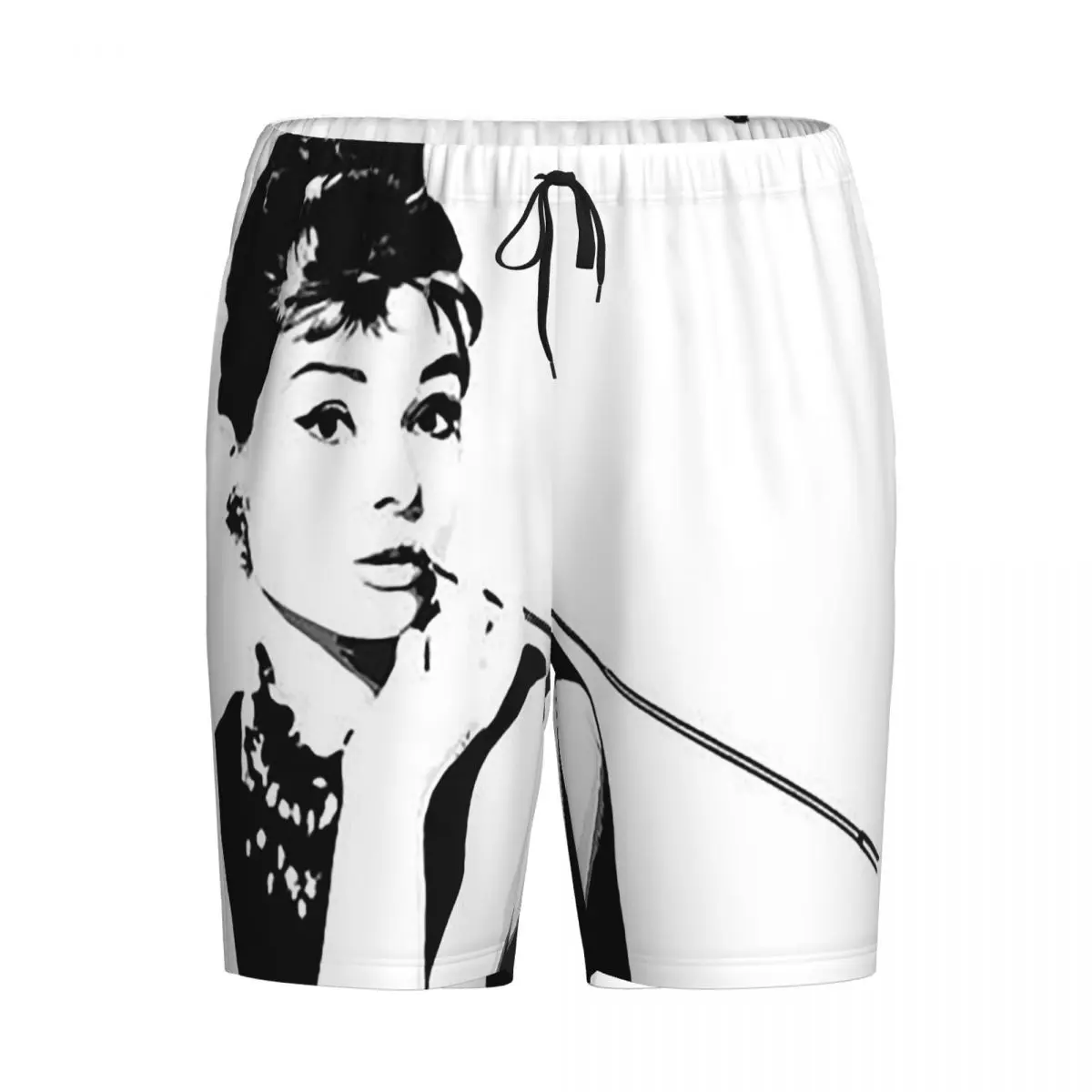 

Мужские шорты-пижамы с портретом Одри Хепберн, домашние брюки для сна и отдыха
